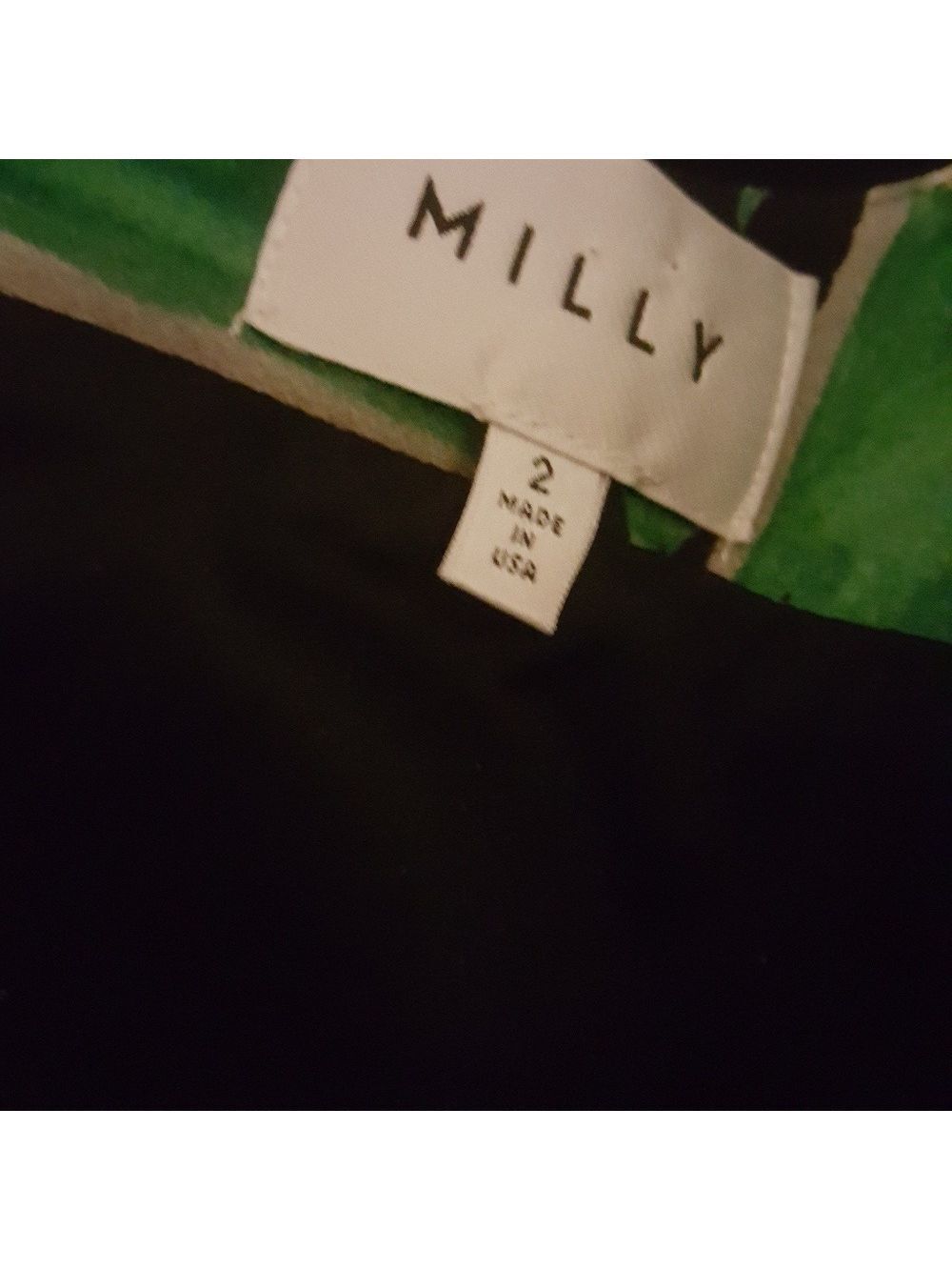 Milly Black Multicolored Dress Size 2 - Picture 4 of 4